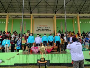 Pembukaan Open Tournamen Danau Rusa Cup 3 Berlansung Meriah, 32 Tim Sumbar Riau Akan Berlaga di Stadion Mini Batu Bersurat.